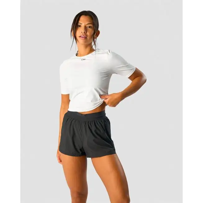 ICANIWILL Charge Cropped Mid Sleeve Wmn, White 3 ICANIWILL Charge Cropped Mid Sleeve Wmn, White