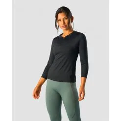 ICANIWILL Charge Zipper 7/8 Sleeve Wmn, Black