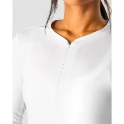 ICANIWILL Charge Zipper 7/8 Sleeve Wmn, White -Udstyr og tilbehør butik 13259 002R ICANIWILL Charge Zipper 78 Sleeve Wmn White 03 april23