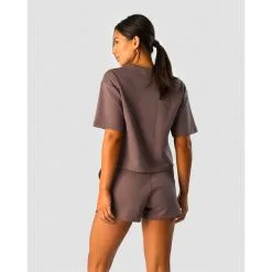 ICANIWILL Revive Heavy Cropped T-Shirt Wmn, Black -Udstyr og tilbehør butik 13273 280R ICANIWILL Revive Heavy Cropped T Shirt Wmn Dusty Brown 02 maj23 1