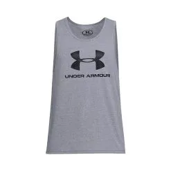 Under Armour UA Sportstyle Logo Tank, Black -Udstyr og tilbehør butik 1329589 036r under armour sportstyle logo tank steel 1