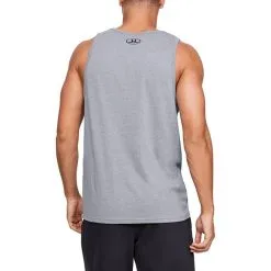 Under Armour UA Sportstyle Logo Tank, Black -Udstyr og tilbehør butik 1329589 036r under armour sportstyle logo tank steel 1 1