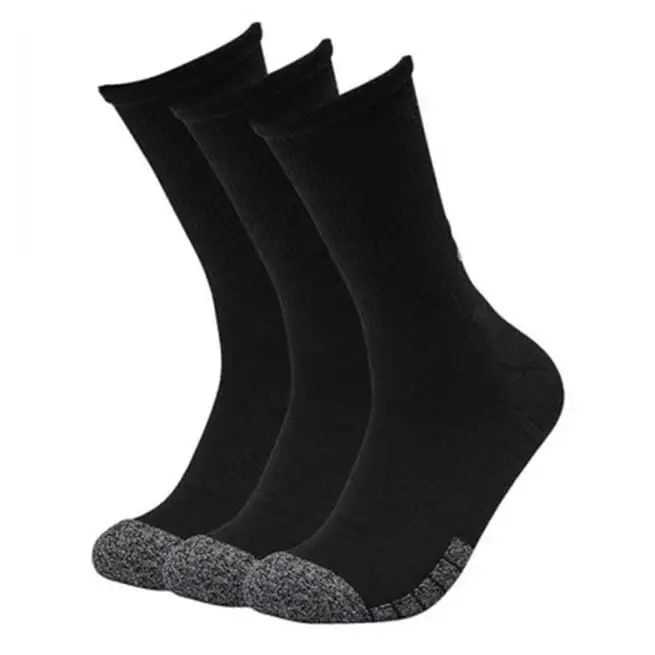 Under Armour UA Heatgear Crew 3-pack Socks, White 7 Under Armour UA Heatgear Crew 3-pack Socks, White - Billede 5