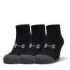 Under Armour UA Heatgear Low Cut 3-pack Socks, Black/Steel -Udstyr og tilbehør butik 1346753 001R UA Heatgear Low Cut 3 pack Socks Black Steel 01 0822