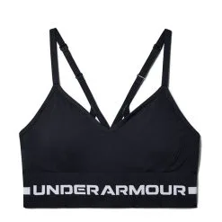 Under Armour UA Seamless Low Long Bra, Black -Udstyr og tilbehør butik 1357719 001R Under Armour UA Seamless Low Long Bra Black 03 0821