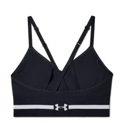 Under Armour UA Seamless Low Long Bra, Black -Udstyr og tilbehør butik 1357719 001R Under Armour UA Seamless Low Long Bra Black 04 0821