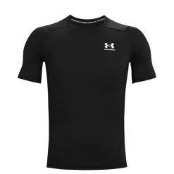 Under Armour UA HG Armour Comp SS, Carbon Heather -Udstyr og tilbehør butik 1361518 001R Under Armour UA HG Armour Comp SS Black 01 jan21