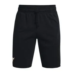 UA Project Rock Terry Shorts, Black -Udstyr og tilbehør butik 1361751 001R Under Armour Project Rock Terry Shorts Black 05 0121