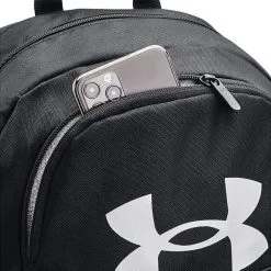 Under Armour UA Hustle Sport Backpack, Black/Silver -Udstyr og tilbehør butik 1364181 001.MASTER Under Armour UA Hustle Sport Backpack Black Silver 03 0222