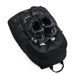 Under Armour UA Hustle Sport Backpack, Black/Silver -Udstyr og tilbehør butik 1364181 001.MASTER Under Armour UA Hustle Sport Backpack Black Silver 04 0222