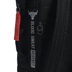 UA Project Rock Box Duffle Backpack, Black/Pitch Gray -Udstyr og tilbehør butik 1364189 UA Project Rock BoxDuffleBackpack Black PitchGray 5