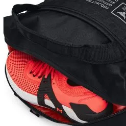 UA Project Rock Box Duffle Backpack, Black/Pitch Gray -Udstyr og tilbehør butik 1364189 UA Project Rock BoxDuffleBackpack Black PitchGray 6