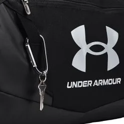 Under Armour UA Undeniable 5.0 Duffle Medium, Black/Metallic Silver -Udstyr og tilbehør butik 1369223 001 UnderArmour Undeniable Duffle MD BlackSilver 0222 5