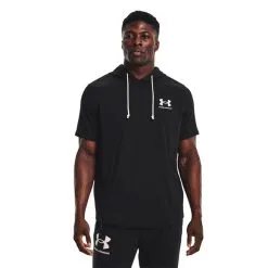 Under Armour UA Rival Terry LC SS Hood, Black/Onyx White