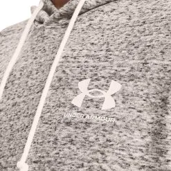 Under Armour UA Rival Terry LC SS Hood, Onyx White -Udstyr og tilbehør butik 1370396 112R UnderArmour UA Rival Terry LC SS HD OnyxWhite 0123 2