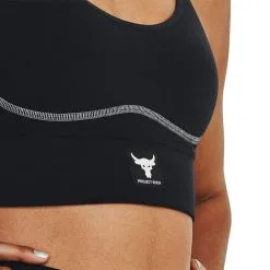 Project Rock Infinity Mid Bra Black -Udstyr og tilbehør butik 1373590 002R ProjectRock Infinity Mid Bra Black 0123 3