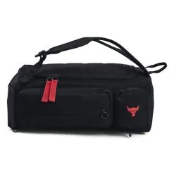 UA Project Rock Duffle Back Pack Black -Udstyr og tilbehør butik 1376459 001.MASTER UA ProjectRock Duffle Back Pack Black 0123 3
