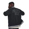 Project Rock Mesh Varsity Jacket Black -Udstyr og tilbehør butik 1377437 001R UA Project Rock Mesh Varsity Jacket Black 02 jan23