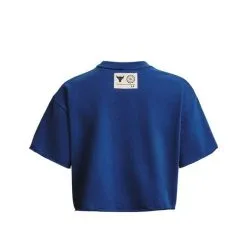 Project Rock SS Crop Rival Terry TG Blue Mirage -Udstyr og tilbehør butik 1377447 471R UA Project Rock SS Crop Rival Terry TG Blue Mirage 05 jan23