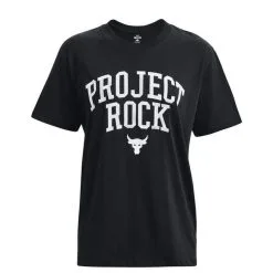 Project Rock Heavyweight Campus T-shirt Black -Udstyr og tilbehør butik 1377449 001R UA Project Rock Hwt Campus T shirt Black 03 jan23 1