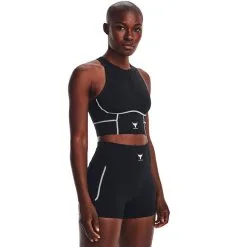 Project Rock Meridian Zip Tank Black -Udstyr og tilbehør butik 1377457 001R Project Rock Meridian Zip Tank Black 0123 3