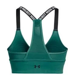 Project Rock Infinity Mid Bra Black -Udstyr og tilbehør butik 1377954 722R UA Project Rock HeatGear Printed Ankle Leggings Fam Coastal Teal 11 jan23