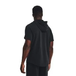 Project Rock Terry SS Hood Fam Coastal Teal -Udstyr og tilbehør butik 1378019 001R UA Project Rock Terry SS Hood Fam Black 02 jan23 2