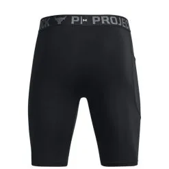 UA Project Rock Armour Print Legging Shorts Black -Udstyr og tilbehør butik 1378582 001R UA Project Rock Armour Print Legging Shorts Black 05 jan23