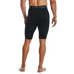 UA Project Rock Armour Print Legging Shorts Black -Udstyr og tilbehør butik 1378582 001R UA Project Rock Armour Print Legging Shorts Black 06 jan23