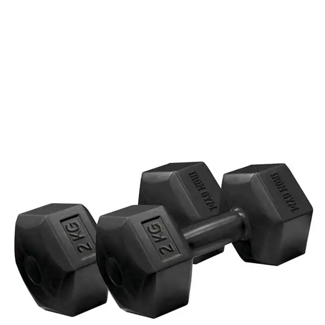 Iron Gym Fixed Hex Dumbbell, Pair 3 Iron Gym Fixed Hex Dumbbell, Pair