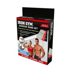 Iron Gym Exercise Band Set (set Of 3) -Udstyr og tilbehør butik 1506 55 iron gym exercise band set 3