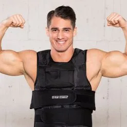 Sport Nation Adjustable Weight Vest With Front Pocket 10 Kilo, Black -Udstyr og tilbehør butik 1506 81 Sport Nation Adjustable Weight20Vest 10 kilo Black 3 Aug22 2