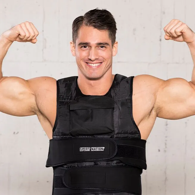 Sport Nation Adjustable Weight Vest With Front Pocket 10 Kilo, Camo 14 Sport Nation Adjustable Weight Vest With Front Pocket 10 Kilo, Camo - Billede 12