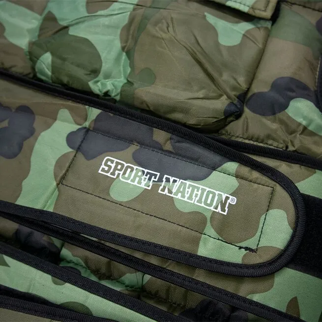 Sport Nation Adjustable Weight Vest With Front Pocket 10 Kilo, Camo 5 Sport Nation Adjustable Weight Vest With Front Pocket 10 Kilo, Camo - Billede 3