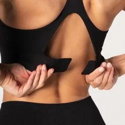 Relode Core Sports Bra, Black -Udstyr og tilbehør butik 1687 13R Relode Core Sports Bra Black 04 0922