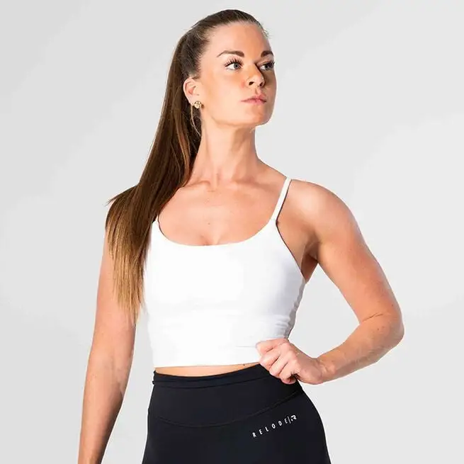 Relode Core Crop Top, White 3 Relode Core Crop Top, White