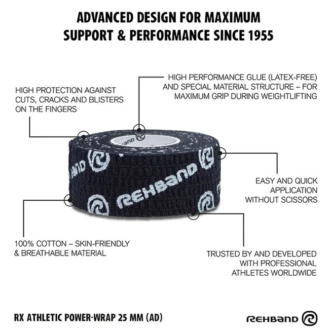 REHBAND RX Athletic Power Wrap, 25mm X 4,5m 5 REHBAND RX Athletic Power Wrap, 25mm X 4,5m - Billede 3