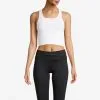 Casall Sportswear Crop Rib Racerback, White -Udstyr og tilbehør butik 204240010r casall bold rib crop tank white 1 1