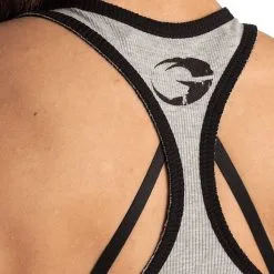 GASP Rib Crop T-Back, Light Grey Melange -Udstyr og tilbehør butik 210002903R Gasp Rib Crop T Back Light Grey Melange 05 aug21 2