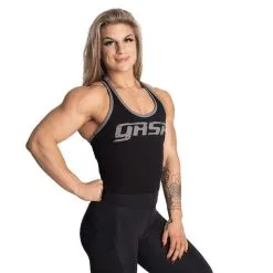 GASP Rib Crop T-Back, Light Grey Melange -Udstyr og tilbehør butik 210002999R Gasp Rib Crop T Back Black 02 aug21 2