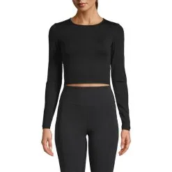 Casall Sportswear Crop Long Sleeve, Black