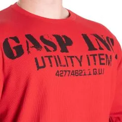 GASP Thermal Gym Sweater, Chili Red -Udstyr og tilbehør butik 220591370R Gasp Thermal Gym Sweater Chili Red 04 0521 1