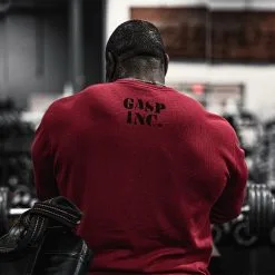 GASP Thermal Gym Sweater, Chili Red -Udstyr og tilbehør butik 220591370R Gasp Thermal Gym Sweater Chili Red 08 0620 1