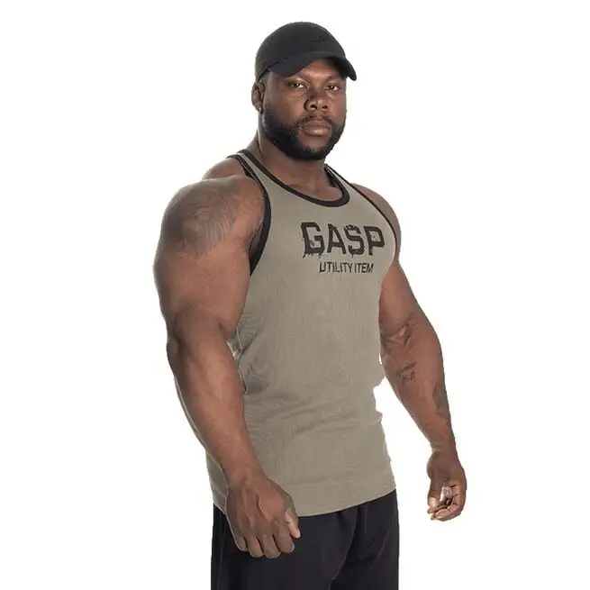 GASP Ribbed T-back, Washed Green 4 GASP Ribbed T-back, Washed Green - Billede 2