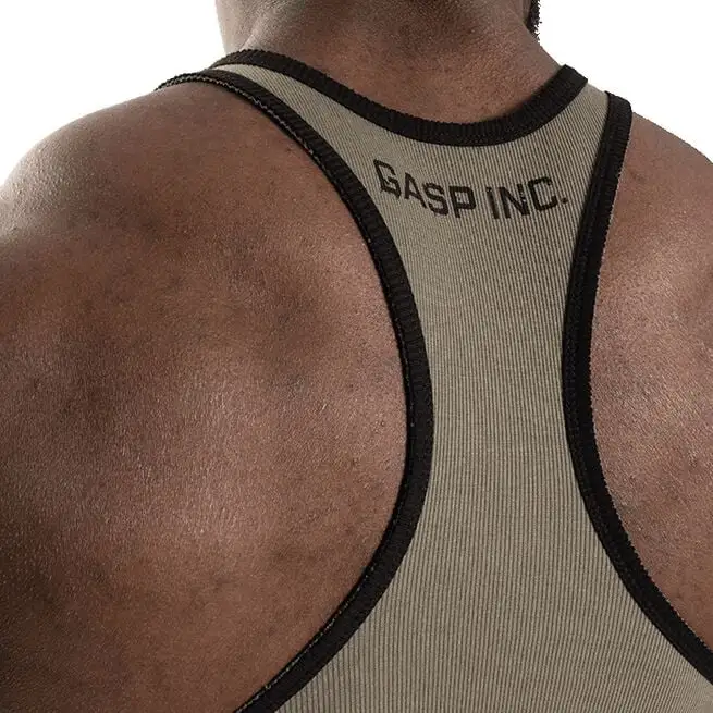 GASP Ribbed T-back, Washed Green 14 GASP Ribbed T-back, Washed Green - Billede 12