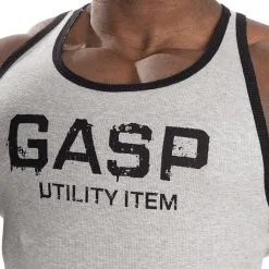 GASP Ribbed T-back, Flame 60 GASP Ribbed T-back, Flame -Udstyr og tilbehør butik 220690940R Gasp Ribbed T back Grey Melange 05 jan21 2