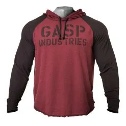 GASP L/S Thermal Hoodie, Maroon -Udstyr og tilbehør butik 220733393r l s thermal hoodie maroon 1 5
