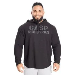 GASP L/S Thermal Hoodie, Graph Melange -Udstyr og tilbehør butik 220733998R Gasp LS Thermal Hoodie Black Black 01 0521