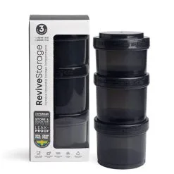 SmartShake Revive Storage 3 Pack Black 1x150 Ml 2x200 Ml