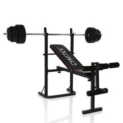 Gymstick Weight Bench With 40kg Barbell Set